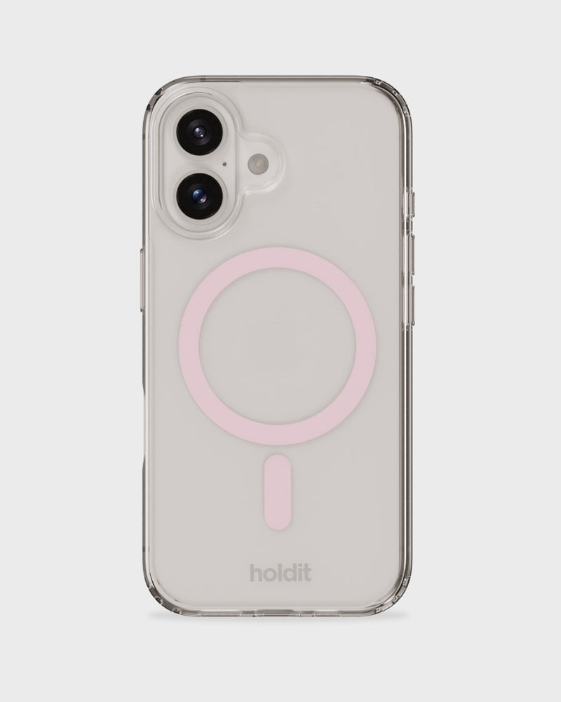 Holdit – Backcover – für Apple iPhone 16 Plus – pink/transparent – MagSafe-kompatibel