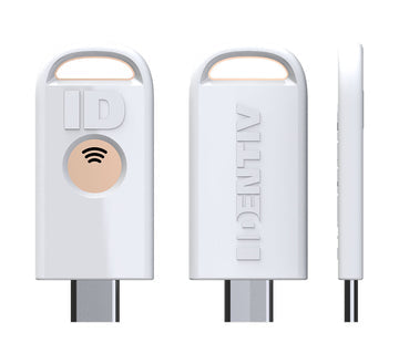 Identiv USB-Adapter (FIDO2, NFC) – USB-C – Weiss