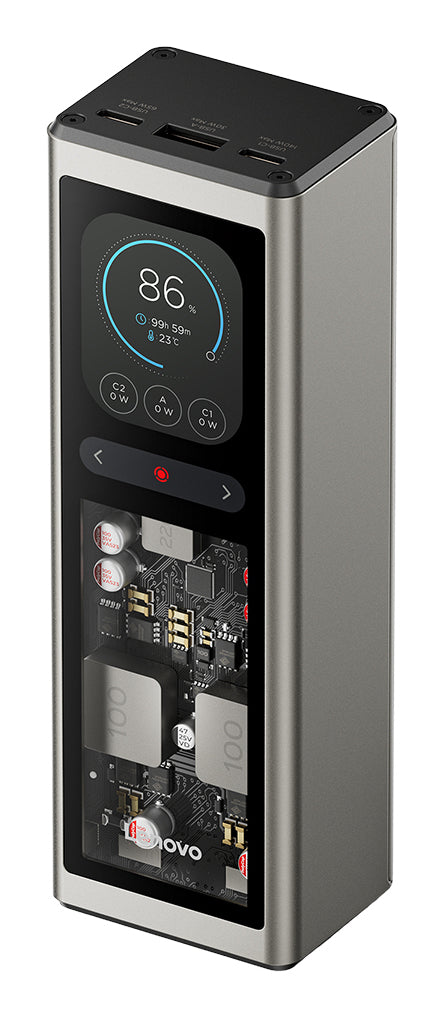 Lenovo G0A3140WWW Powerbank 20'000 mAh – 2× USB-C, 1× USB-A, gold/grau