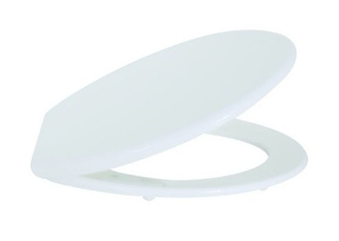 MSV WC-Sitz – Polypropylen, Weiss, 37 × 46 × 3,5 cm