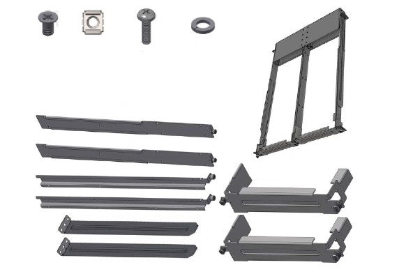 Nvidia 930-9NRKT-00JG-000 – Montagekit – 19" Rack, 1U, für SN2100 S, Schwarz