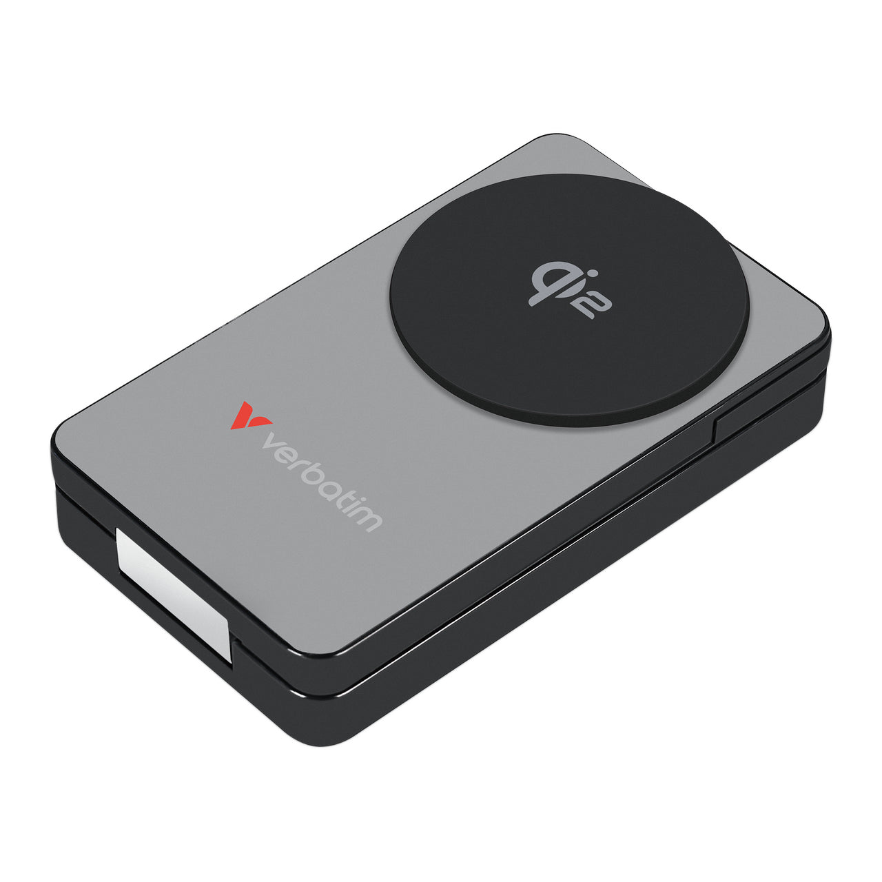 Verbatim Charge 'n' Go Qi2 Magnetische MagSafe Powerbank 10'000 mAh – 30 W PD, Qi2 15 W, 1× USB-C, grau