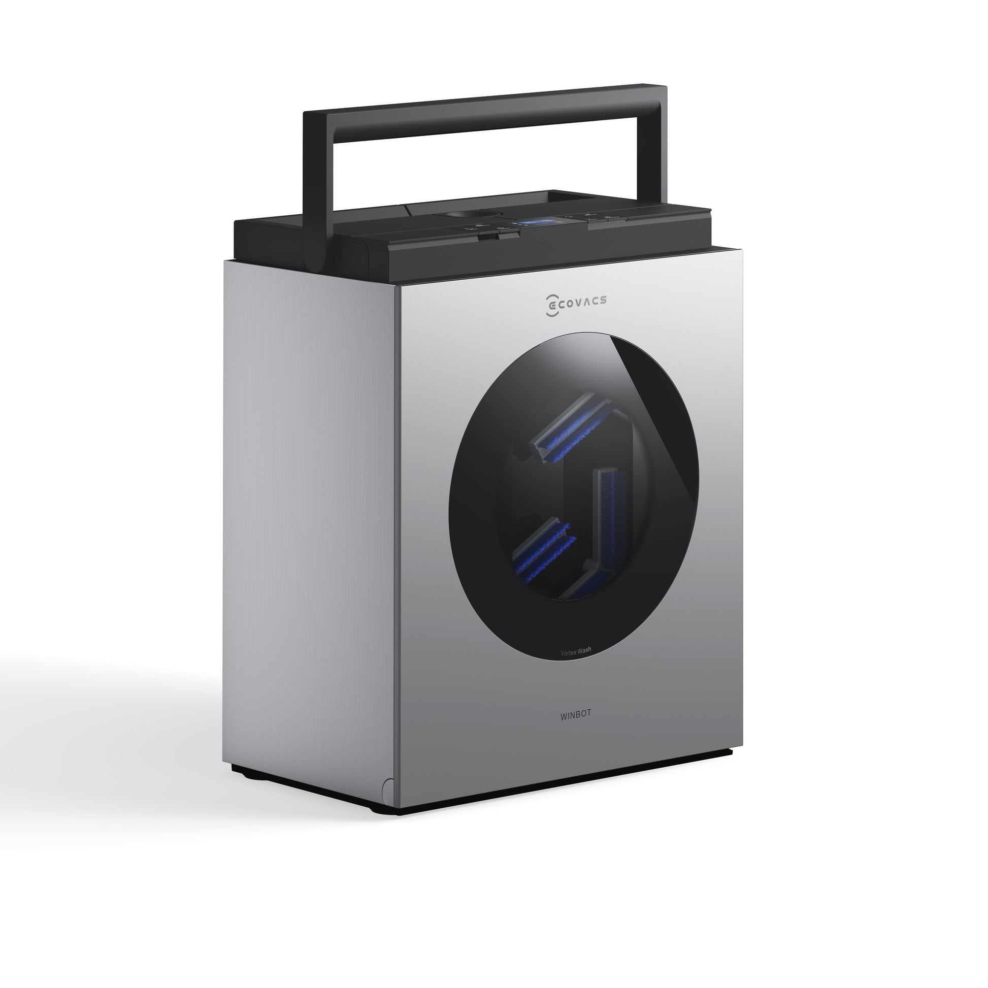 Ecovacs Reinigungsgerät WINBOT W3 OMNI – 110 min Betriebsdauer – Silber, Weiss – 27,0 × 27,0 × 7,6 cm
