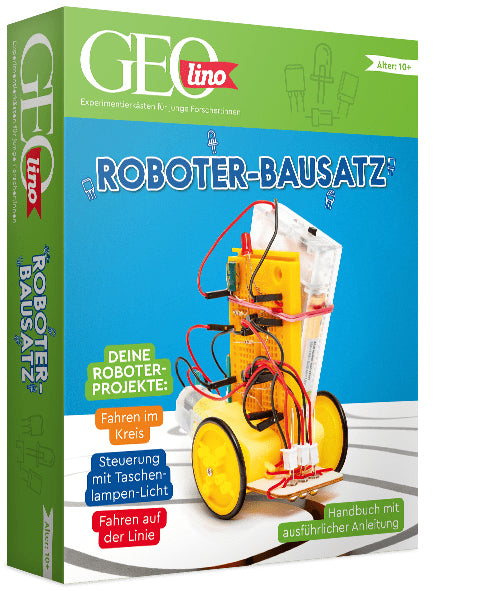 Franzis Verlag Roboter-Bausatz – GEOlino, Lichteffekte, ab 10 Jahren, Deutsch