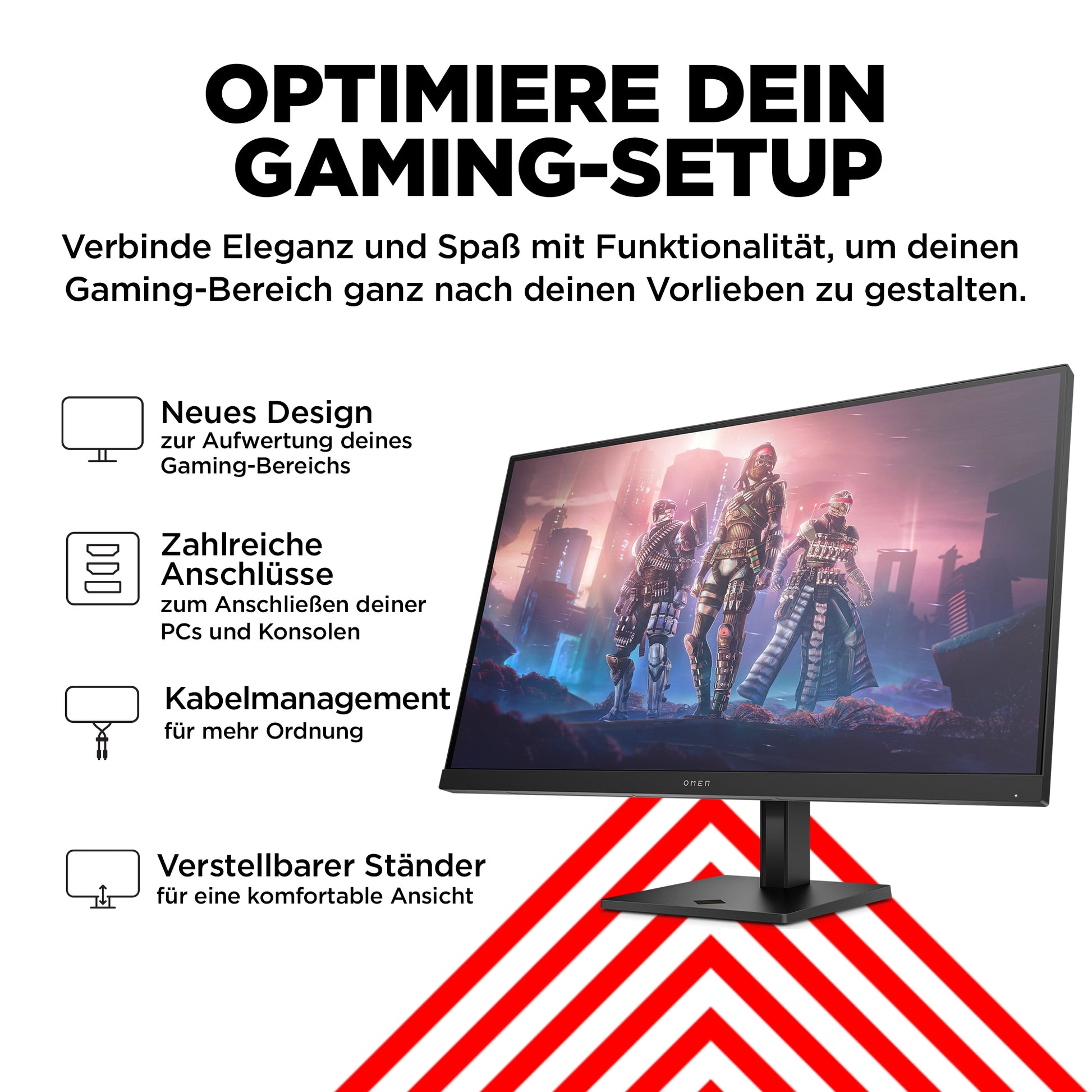 HP OMEN 32q – 31,5", 2560 × 1440 (WQHD), IPS, 165 Hz, DisplayHDR 400
