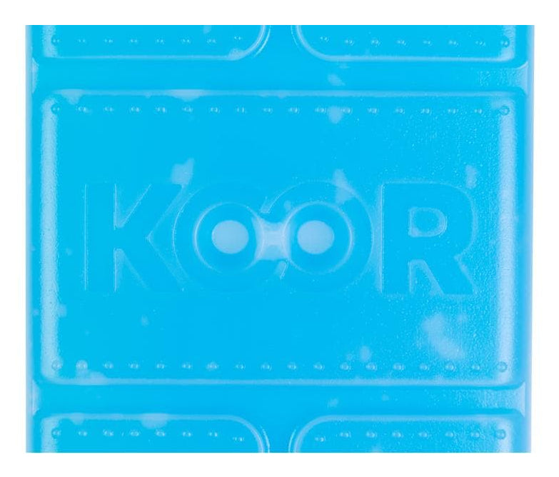 KOOR Kühlelement 12 × 2 × 25 cm, 2 Stk., blau