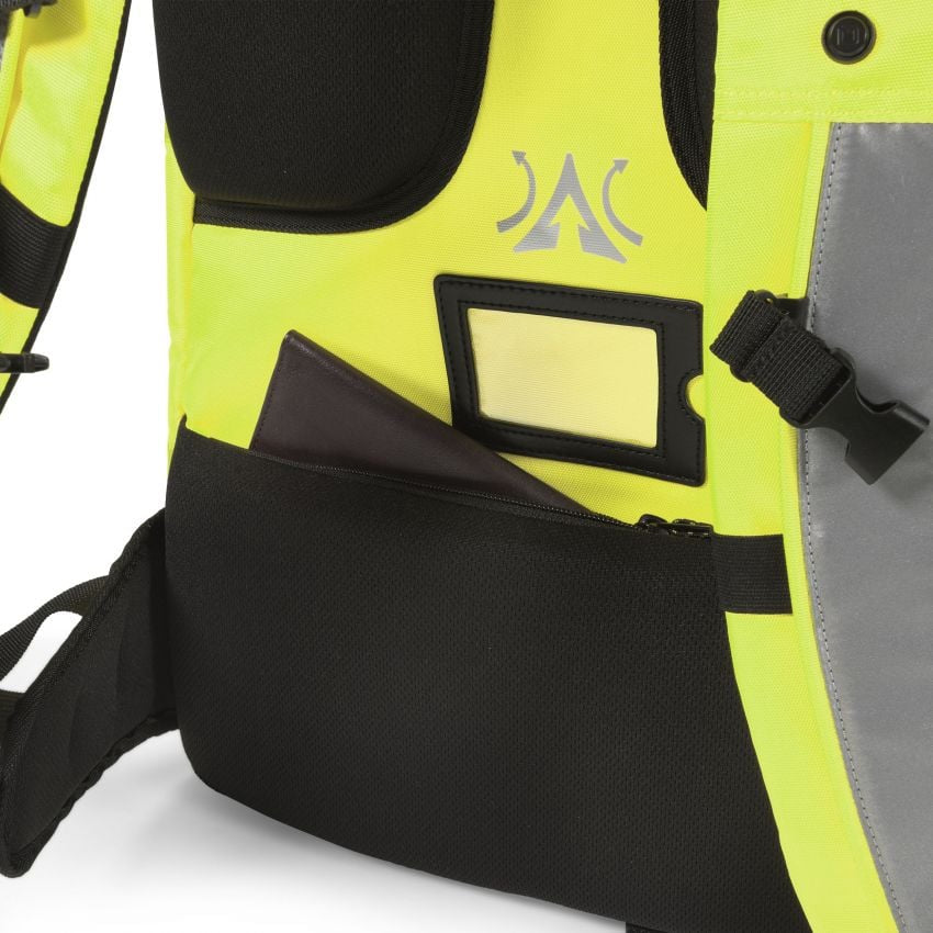 DICOTA Freizeit-Rucksack – 32–38 l, gelb, Hi-Vis