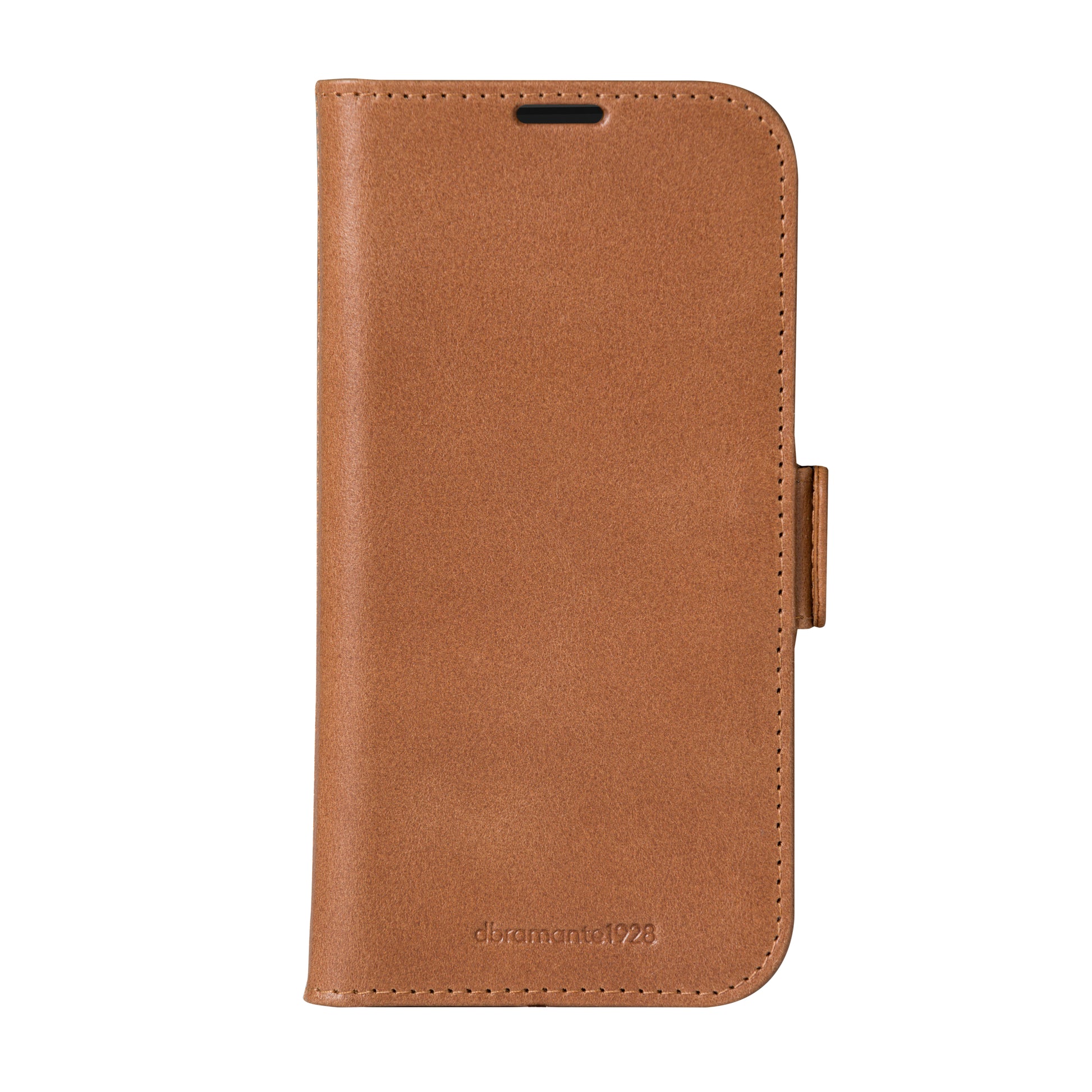 dbramante1928 Copenhagen Folio – für Apple iPhone 16, mit Kartenfach, Leder, Beige, Magnetverschluss