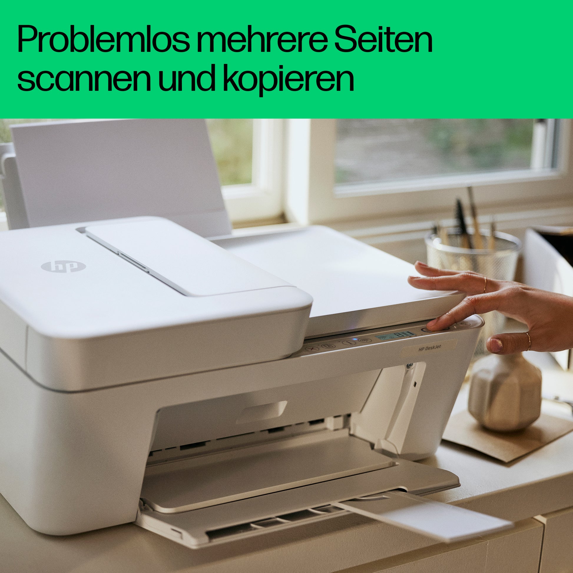 HP DeskJet 4210e – Farbtintenstrahl-Multifunktionsdrucker, A4, 3-in-1, Duplex, ADF, WLAN, AirPrint, Mopria