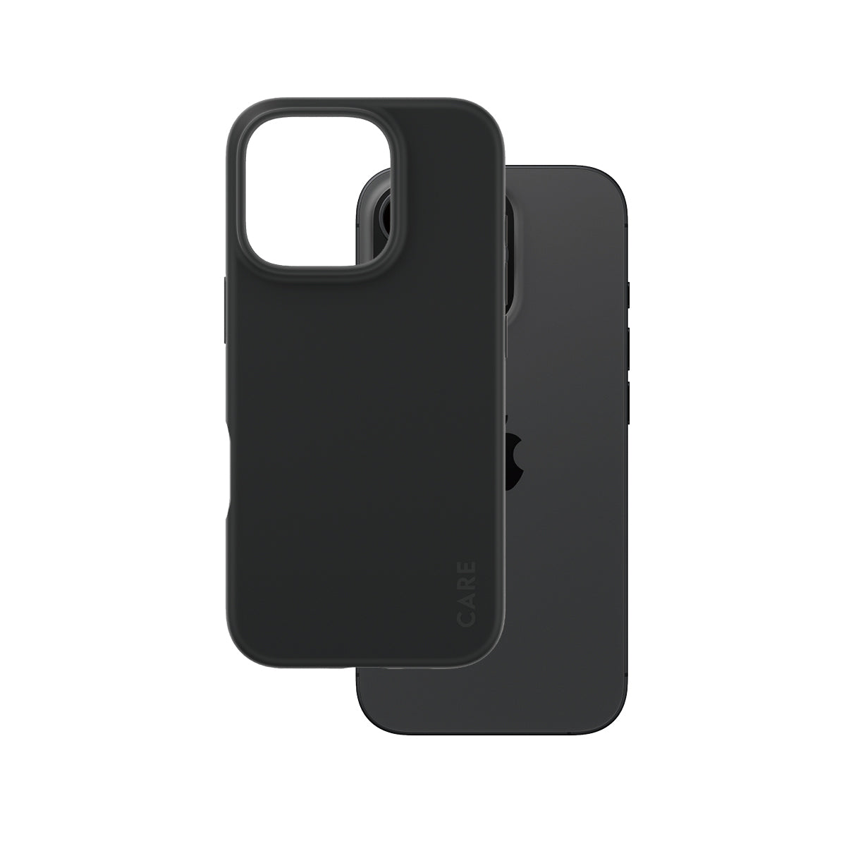 PanzerGlass CARE Backcover – für Apple iPhone 16 Pro, TPU+Silikon, Schwarz, bis 1,2 m sturzsicher