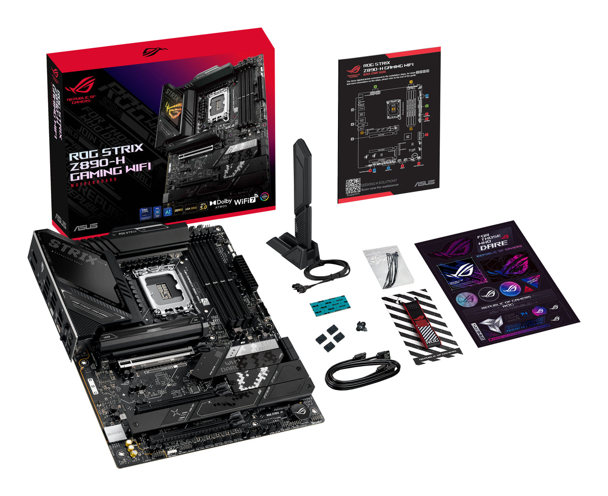 ASUS ROG STRIX Z890-H GAMING WIFI – Mainboard – LGA 1851, Intel Z890, ATX, DDR5