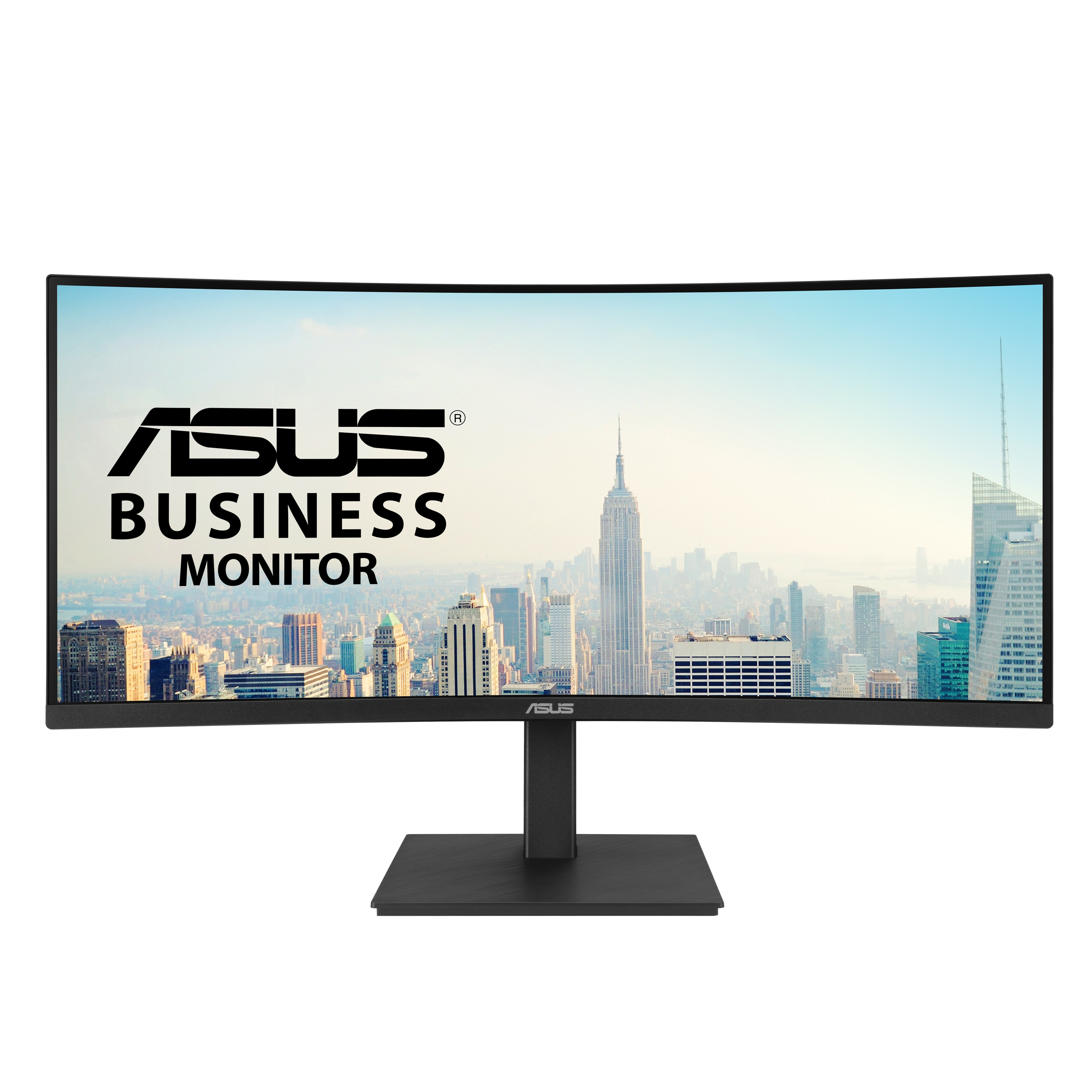 ASUS VA34VCPSR – 34" Curved, 3440 × 1440 (UWQHD), VA, 100 Hz, USB-C 96 W, LAN, HDR10