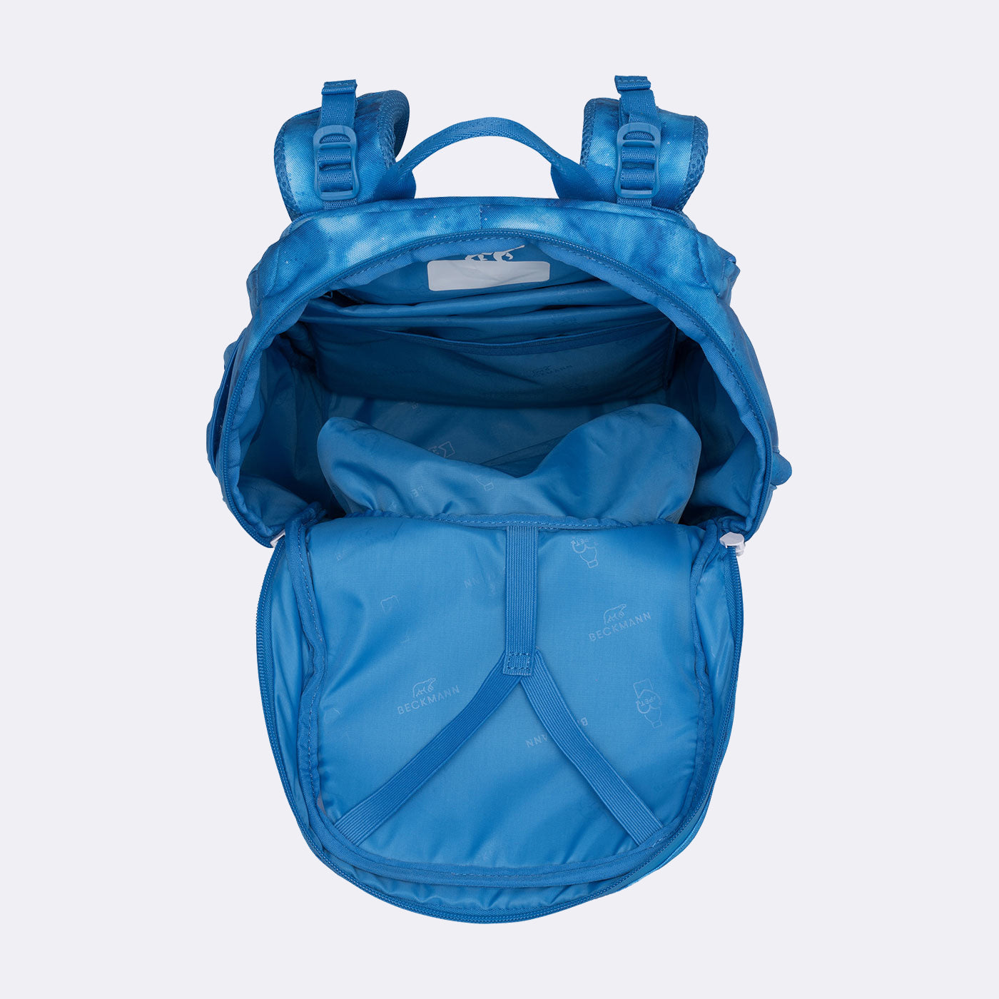 Beckmann Schulrucksack Active Air Flx – 6-teilig – Ocean – Recycelte Materialien – B 26,0×H 39,0×T 22,0 cm