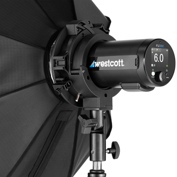 Westcott Quick-Mount S-Halterung 2 Geschwindigkeitsring – für Bowens – Schwarz – 241 × 160 × 58 mm
