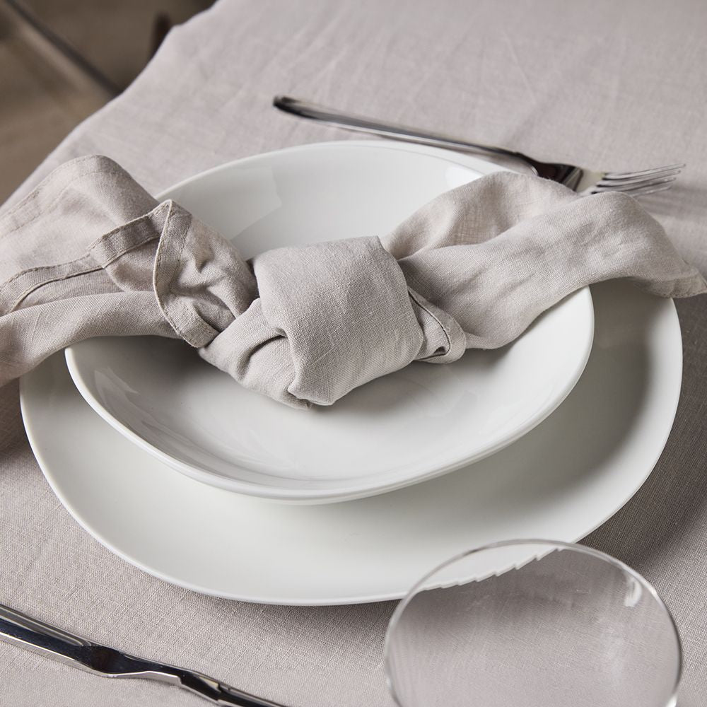 Tognana Porcellane Geschirrset Delphi – 18-teiliges Set, Ø 27/21 cm, Porzellan, spülmaschinenfest