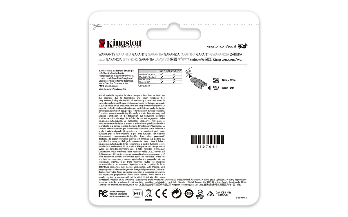 Kingston Technology Kingston Canvas React Plus – 64 GB microSDXC UHS-II, V90/U3, 285/165 MB/s, SD/USB Adapter
