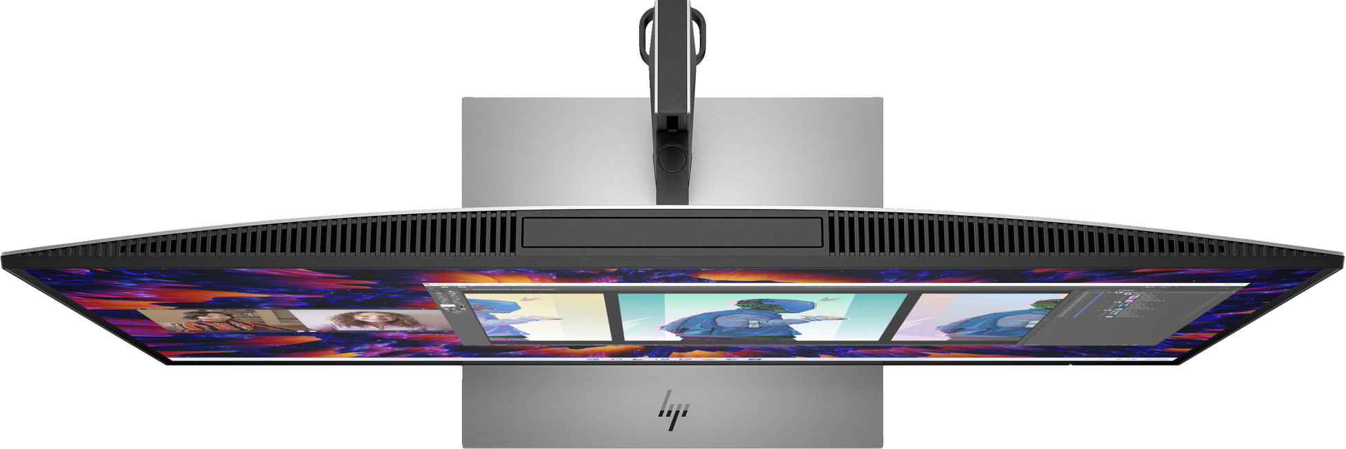 HP Z24m G3 – Monitor, 23,8" 2560 × 1440 (WQHD), IPS, 90 Hz, 400 cd/m², Webcam, USB-C, VESA 100 × 100, Silber