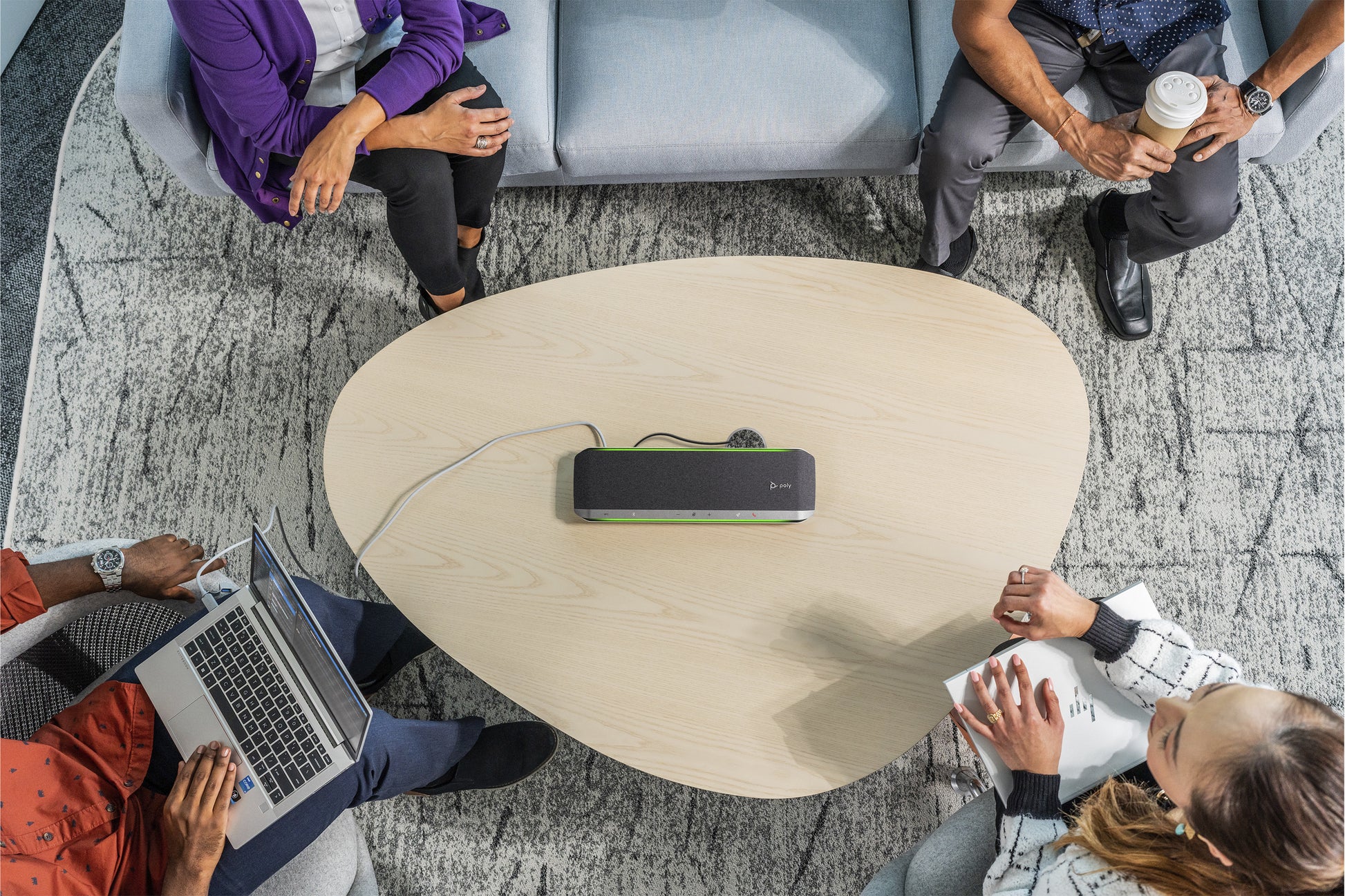 Poly Sync 60 SY60-M Konferenzlautsprecher – USB/Bluetooth, USB-C/A, für Microsoft Teams