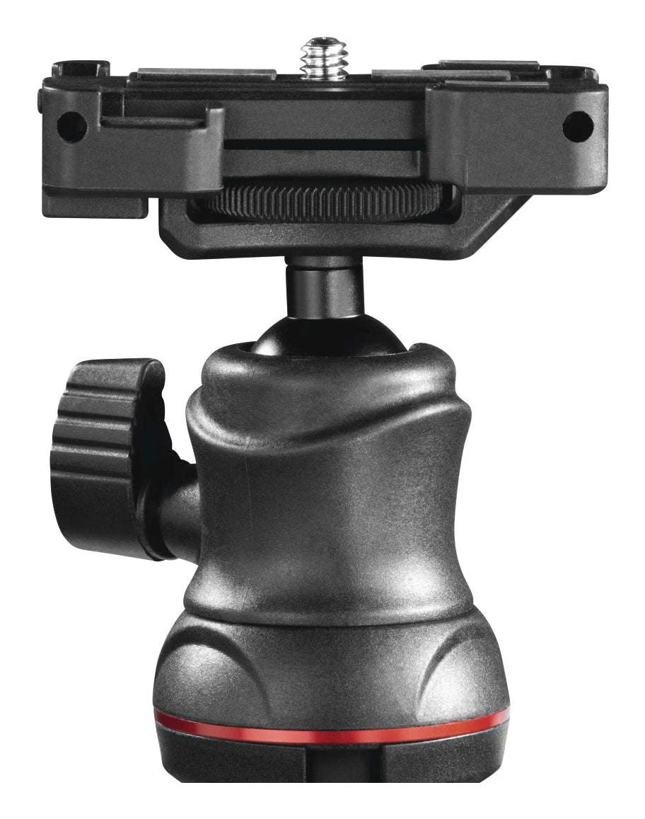 Hama Solid 80 Ball Mini-Stativ – bis 80 cm, 1 kg Traglast – Kugelkopf, Bluetooth 5,3 – Schwarz