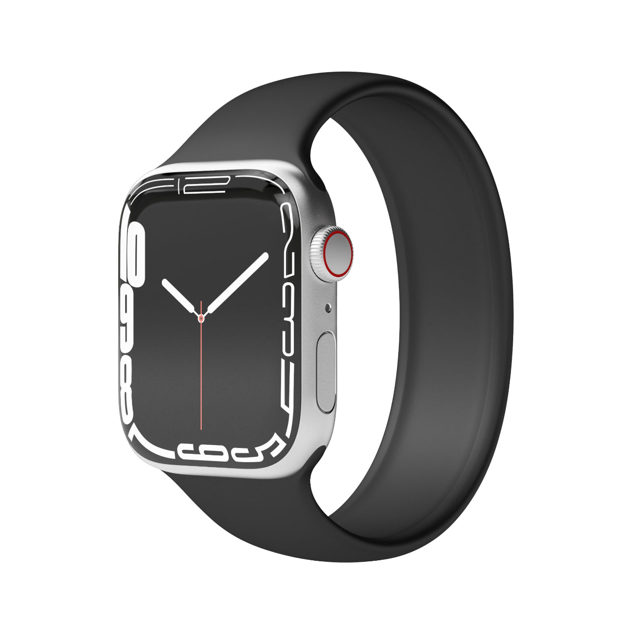 Vonmählen Solo Loop 2 – Armband – für Apple Watch 44–49 mm, Schwarz, Grösse S, Silikon