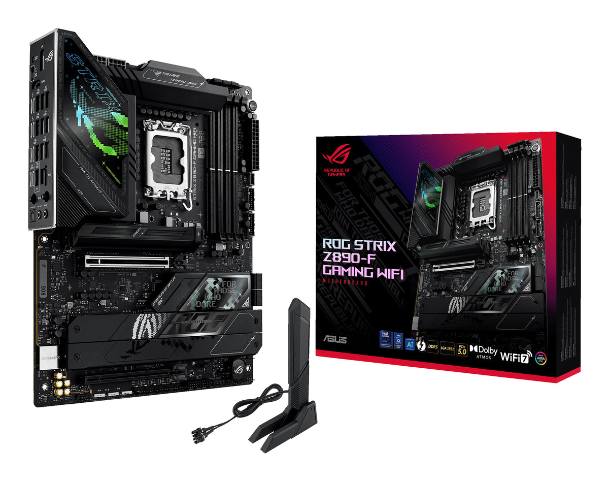 ASUS ROG STRIX Z890-F GAMING WIFI – Mainboard – LGA 1851, Intel Z890, ATX, DDR5