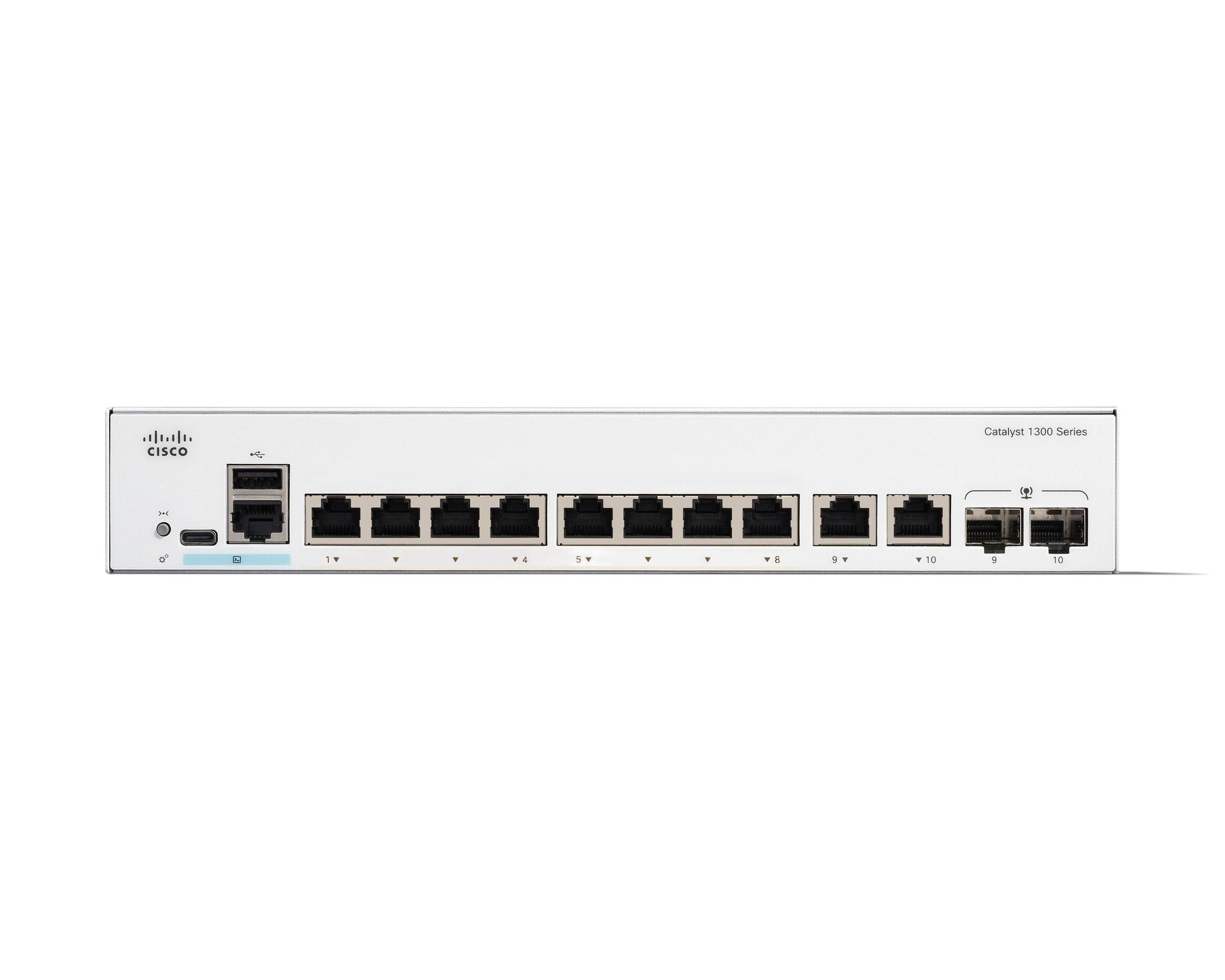 Cisco Catalyst 1300 – Managed Switch – 8×GbE, 2×Combo-SFP, L2, 19" Rack