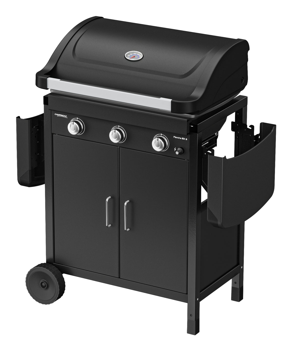Campingaz Plancha Compact EX3 – 3 Brenner, 62 × 34 cm Kochfläche, 7500 W – schwarz