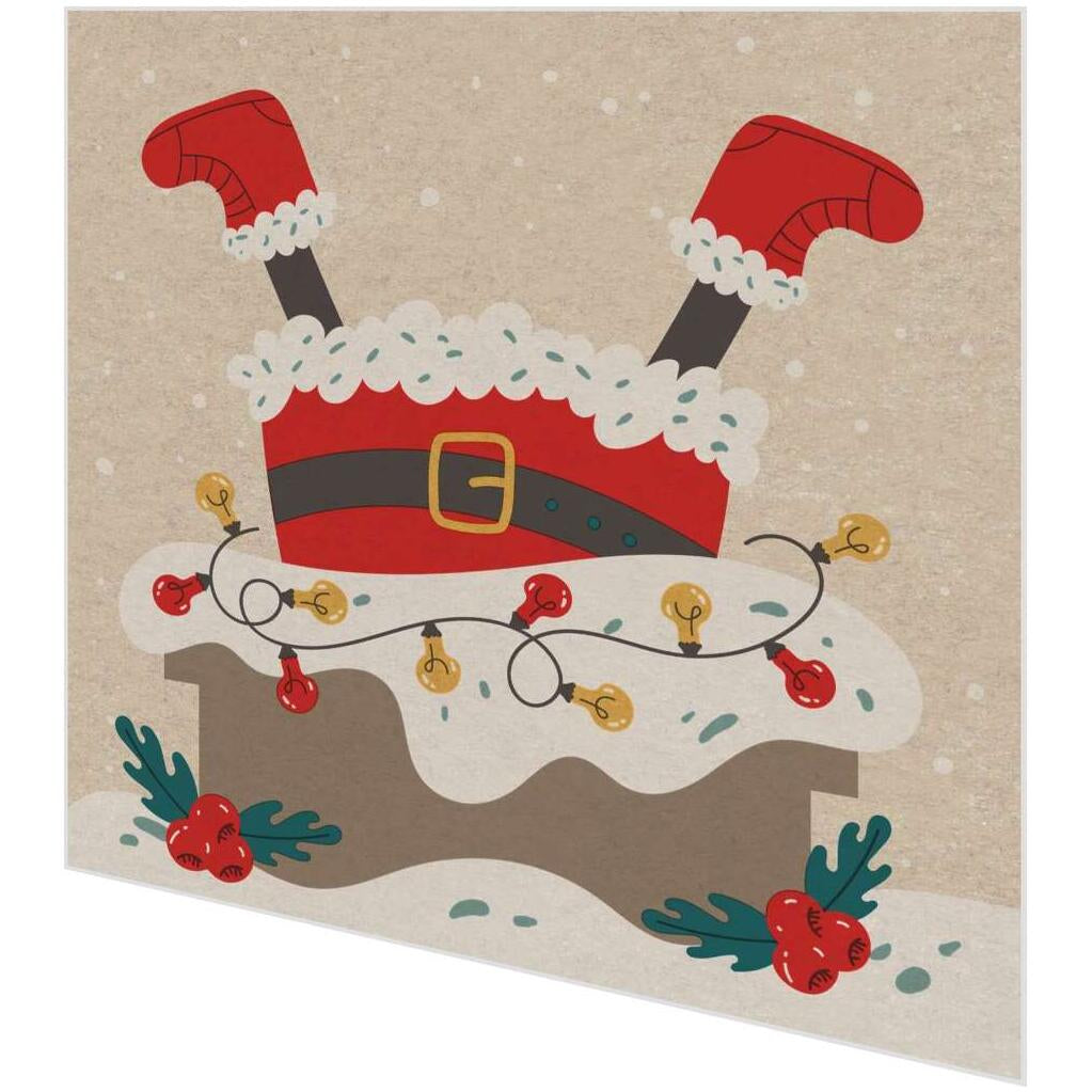 Paper + Design Servietten Chimney Santa – mehrfarbig – 33 × 33 cm, 2-lagig – 20 Stück