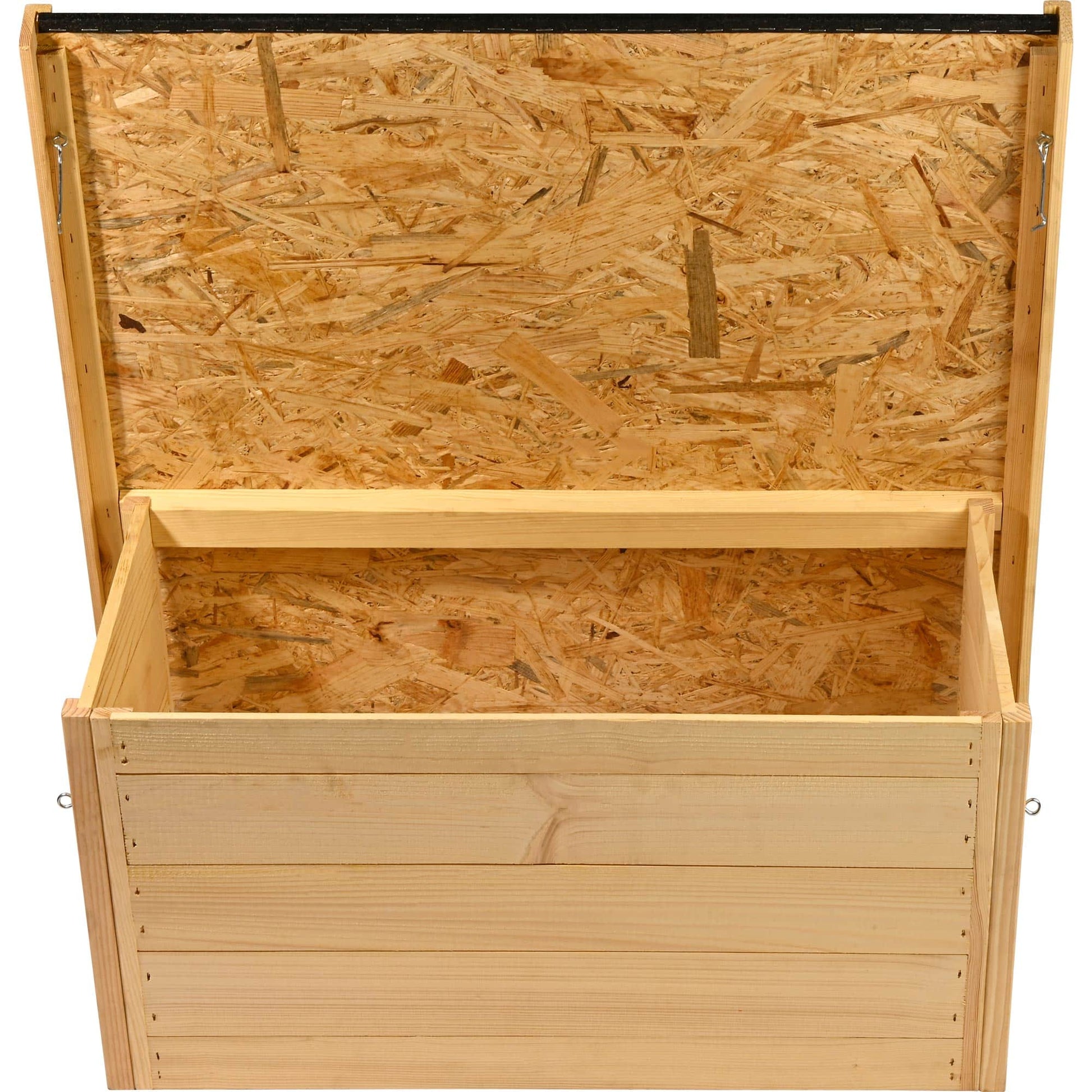 Dobar Suburb I Flachdach Mährobotergarage – Pinienholz – Braun – für Mähroboter – 850 × 480 × 760 mm