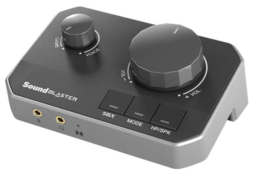Creative Labs Creative Sound Blaster G8 – DAC/Kopfhörerverstärker – 32-Bit, 130 dB SNR, 16–600 Ohm – schwarz