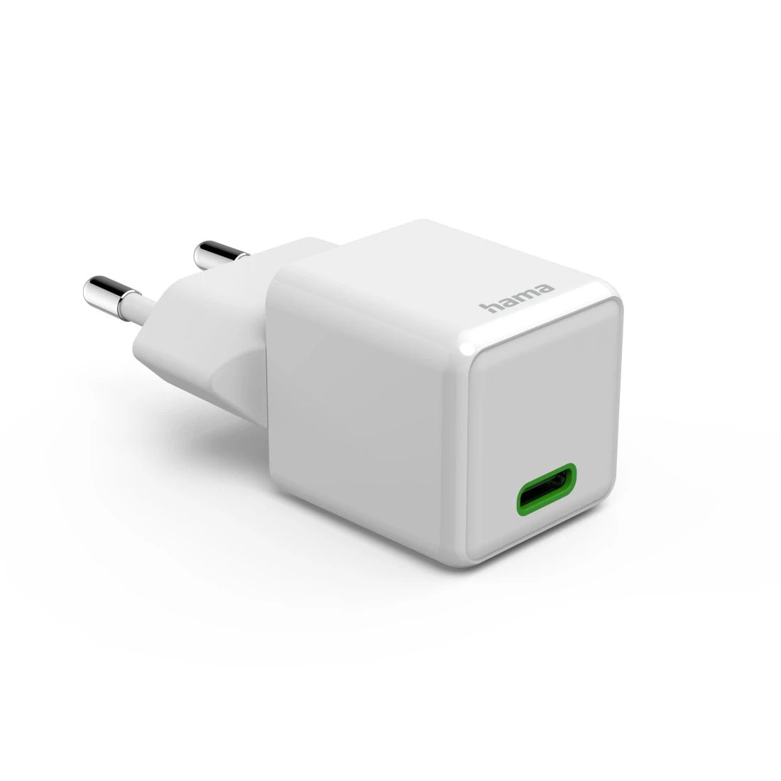 Hama 00201981 USB-Ladegerät 25 W – USB-C×1 – PD 3.0, QC 3.0, EU-Stecker (Typ C) – Weiss