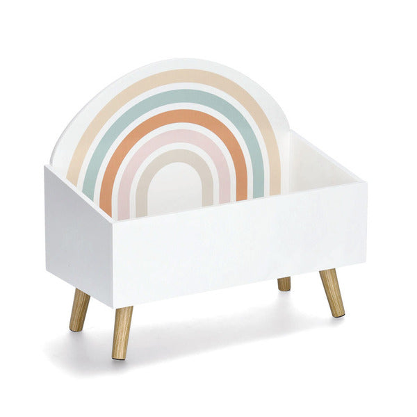 Zeller Present 13538 Rainbow Truhe – MDF/Holz – Mehrfarbig/Weiss – 280 × 520 × 580 mm