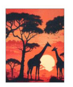 GRAINE CREATIVE Diamond-Painting-Set – Afrika – 30 × 40 cm – ab 3 Jahren
