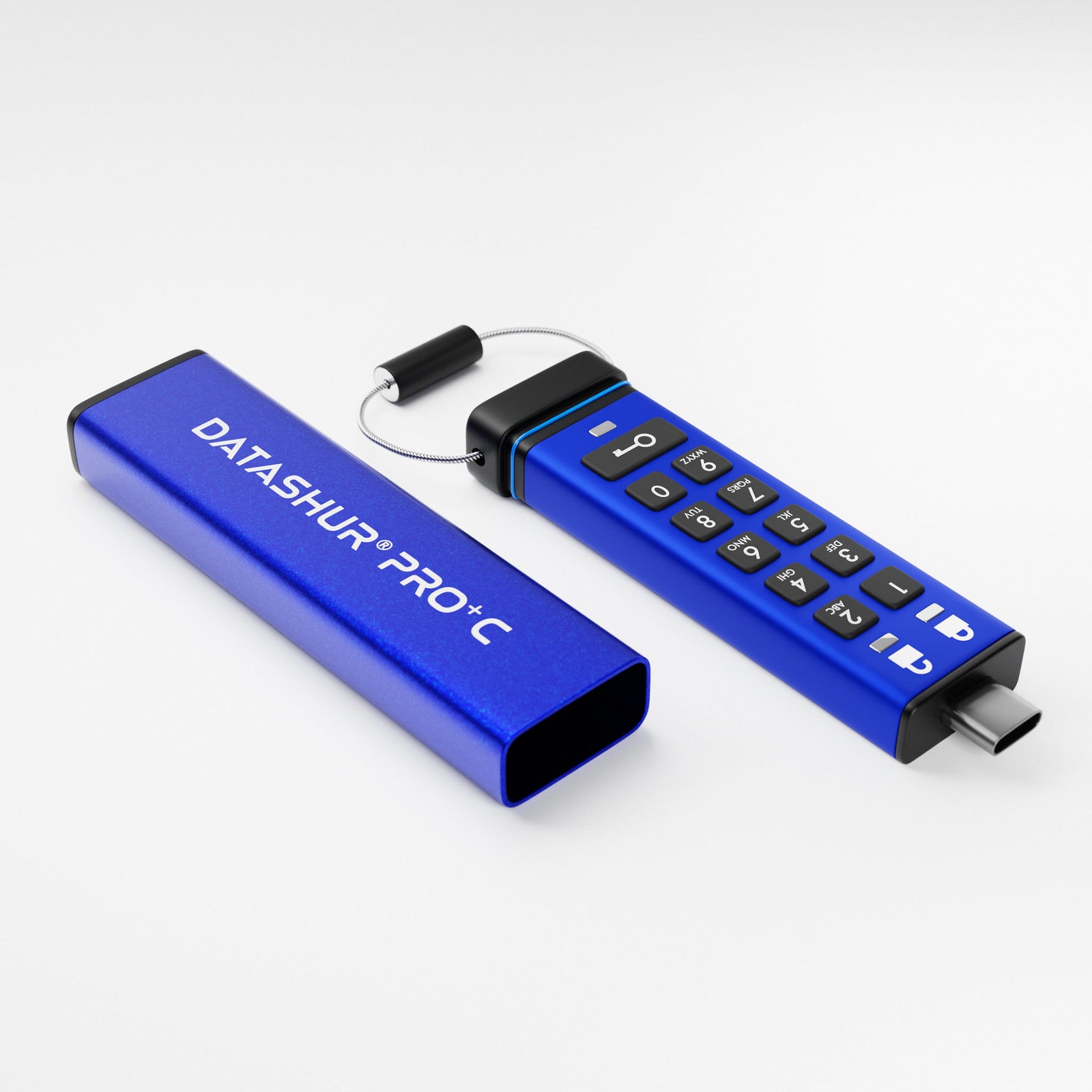 iStorage datAshur PRO+C USB-Stick 256 GB – USB-C 3.2 Gen 1, 310/246 MB/s, AES-256, FIPS 140-3 Level 3, IP68