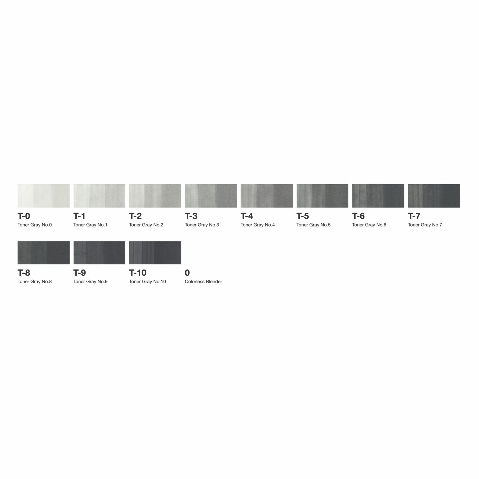 Copic Permanent Marker – Grau, 12er-Set