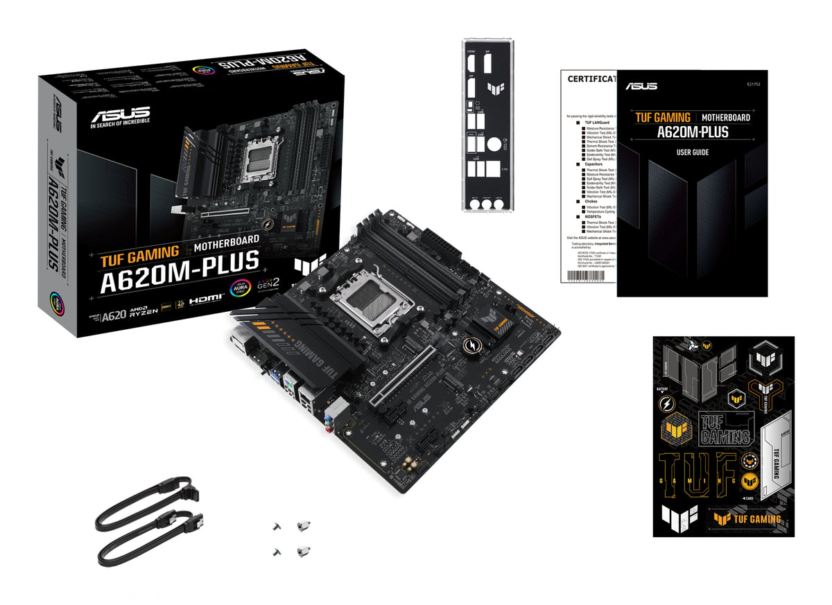 ASUS TUF GAMING A620M-PLUS – Mainboard – AM5, AMD A620, mATX, DDR5