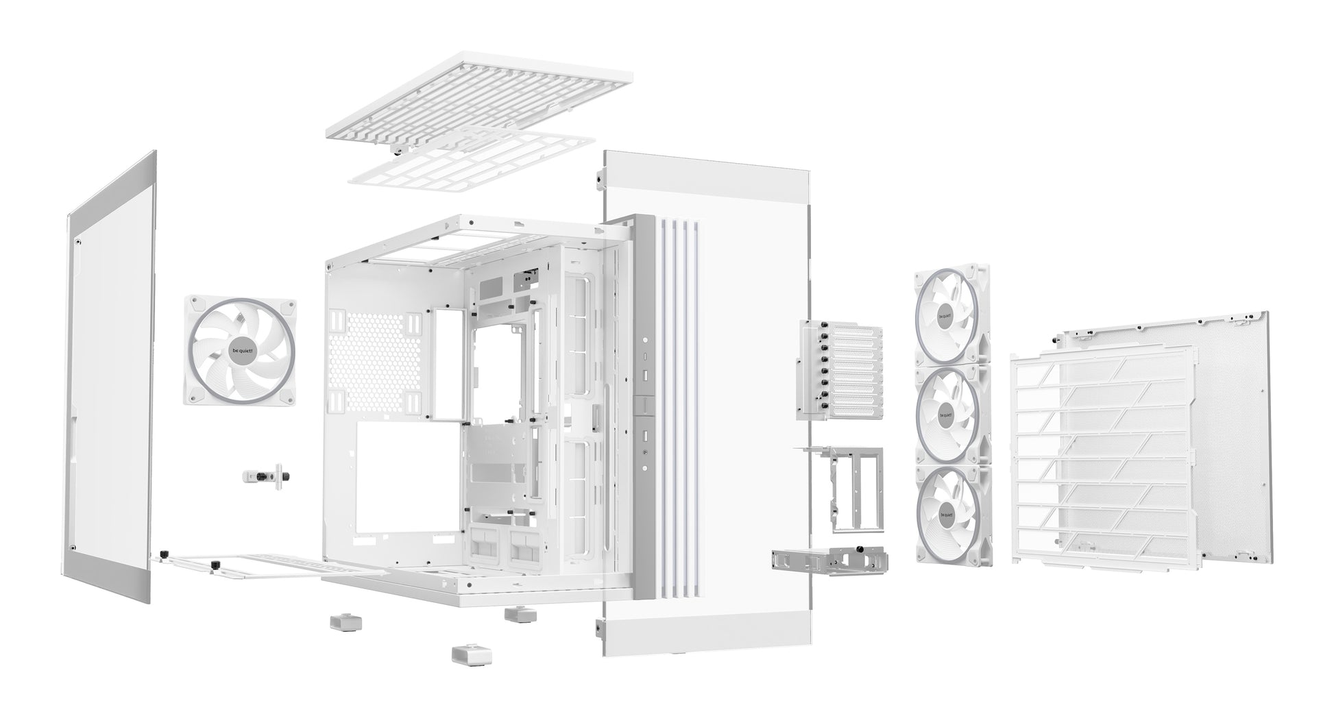 be quiet! be quiet LIGHT BASE 900 DX – PC-Gehäuse – Full Tower, Weiss, ATX/EATX, 8 Slots, 4×2,5"/1×3,5", Seitenfenster