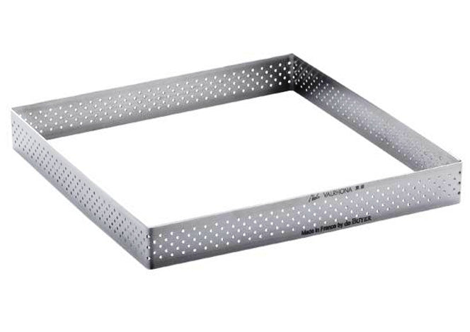 de Buyer Quadratischer Tortenring 15 × 15 × 2 cm, Edelstahl