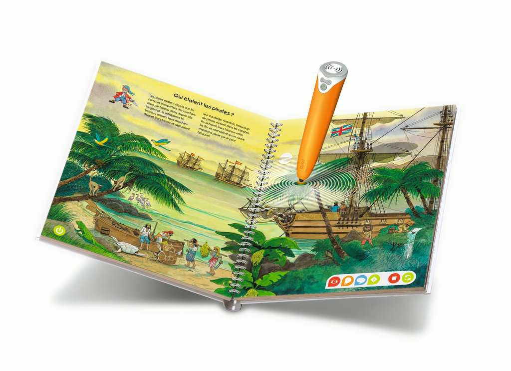 Ravensburger Lernspiel – Ich entdecke die Piraten, Brettspiel, ab 1 Spieler, 4–7 Jahre, Französisch