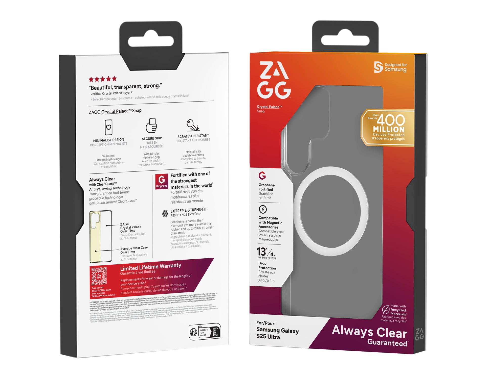 ZAGG Backcover Crystal Palace – für Samsung Galaxy S25 Ultra