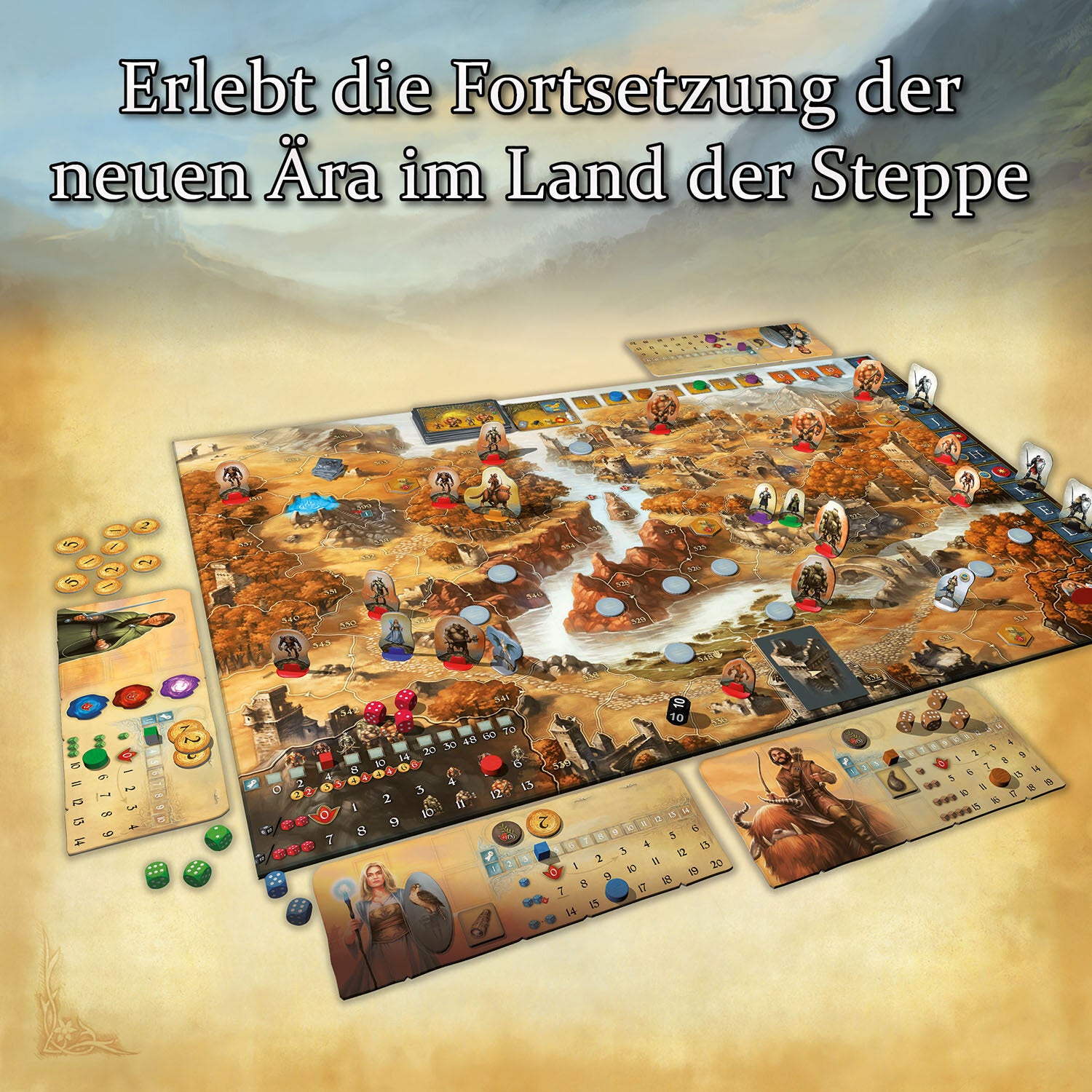 Kosmos Andor Das ferne Land – Kartenspiel, 2–4 Spieler, ab 10 Jahren, 90 Min., DE