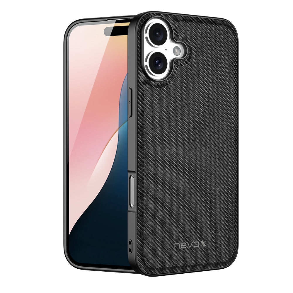 Nevox – Backcover StyleShell NYLO – für Apple iPhone 16 – schwarz – Nylon