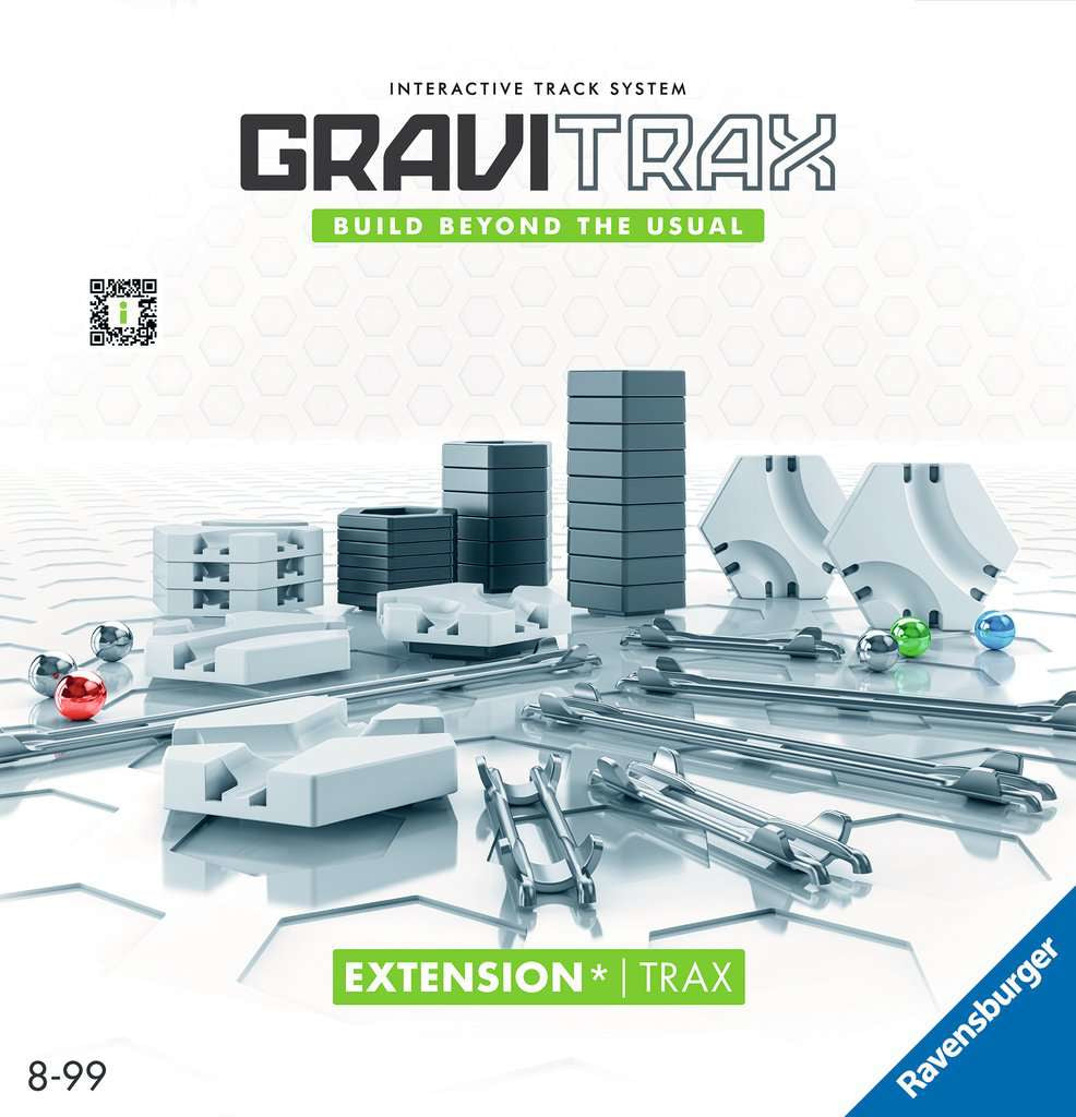 Ravensburger GraviTrax Extension Trax Erweiterung – 45-teilig – ab 8 J. – Kunststoff, mehrfarbig – CE