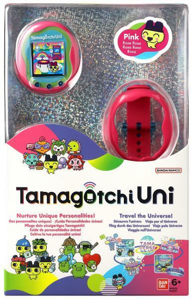 Bandai Tamagotchi Uni – 24 × 15 × 6,5 cm – LiPo-Akku, Laden per USB, WLAN – ab 6 J. – rosa