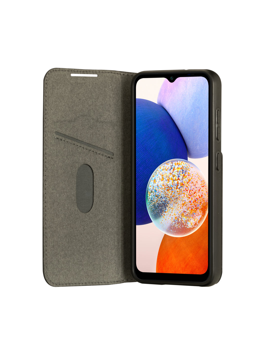dbramante1928 Oslo Wallethülle – für Samsung Galaxy A14, mit Ständer, 3 Kartenfächer, PU, Schwarz