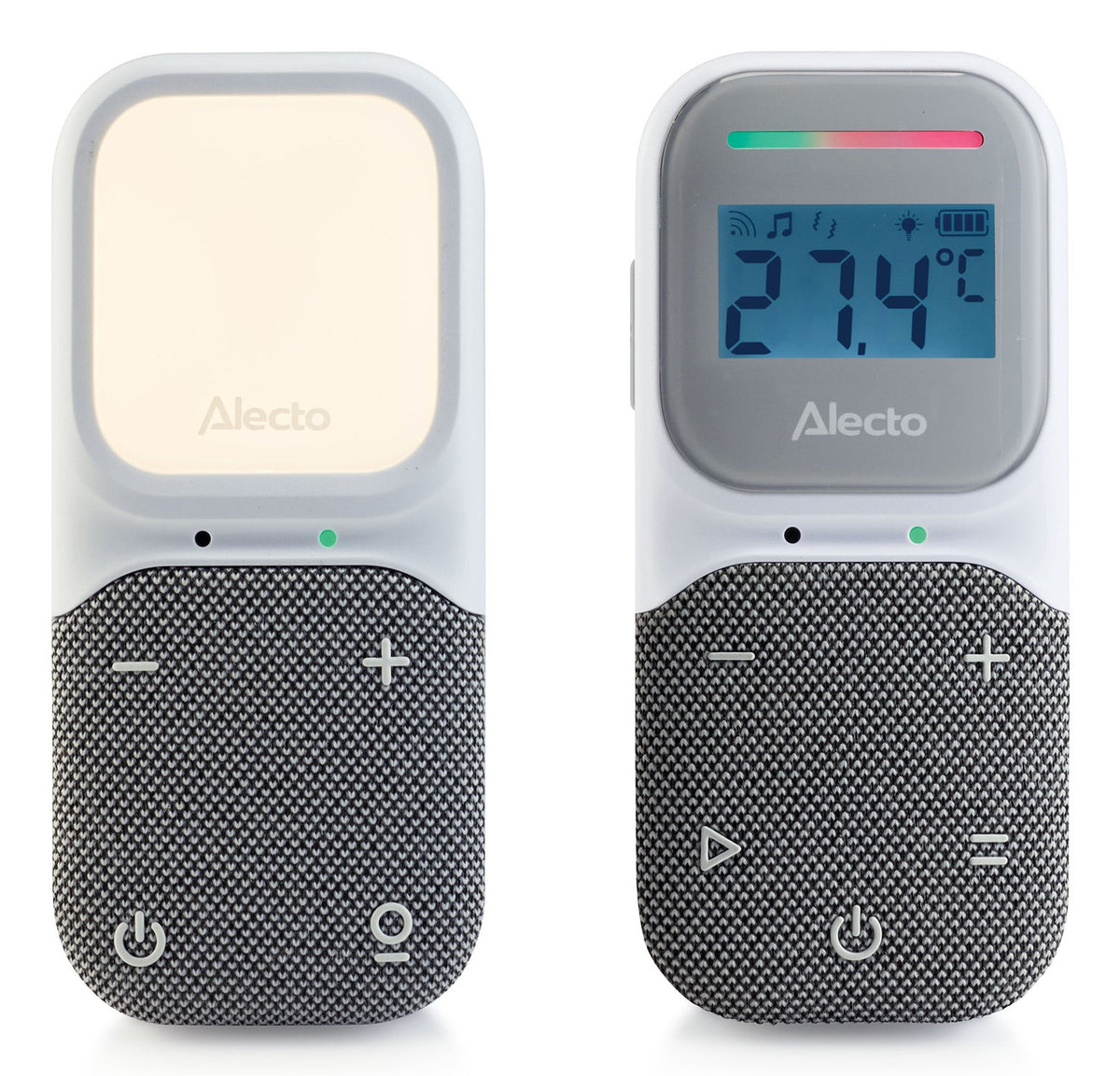 Alecto DBX140 Babyphone DECT – Temperatur und Luftfeuchtigkeit – 2-Wege-Audio – 300 m Reichweite – 16 h Akku