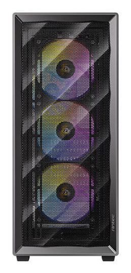 Antec AX85 – PC-Gehäuse – Midi Tower, für ATX, micro-ATX, Mini-ITX, 4×120 mm Lüfter, 360 mm Radiator, Schwarz