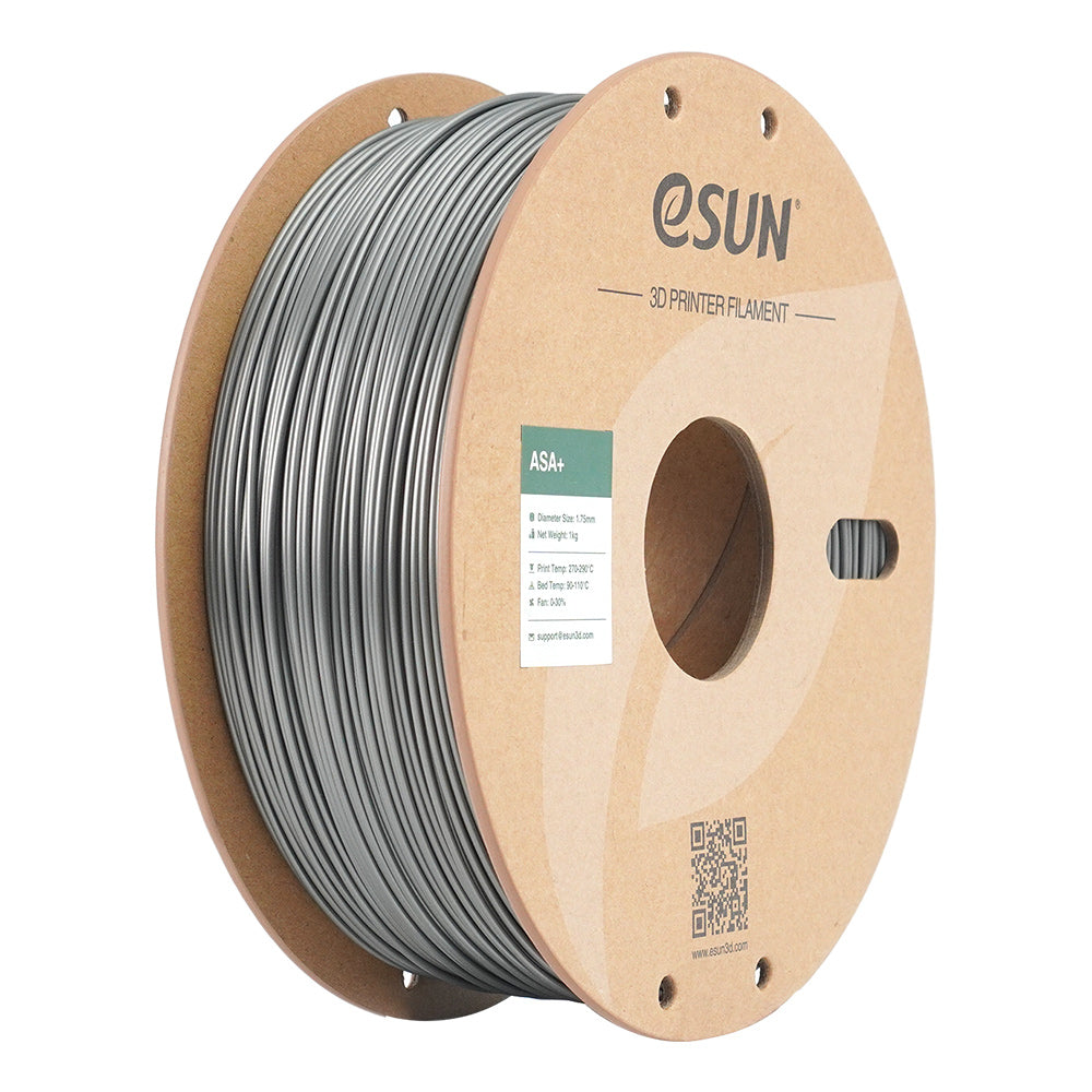 eSUN 3D-Drucker-Filament ASA 1,75 mm Silber, 1 kg – für Bambu Lab P1P/X1, Voron 2.4, Raise3D und andere