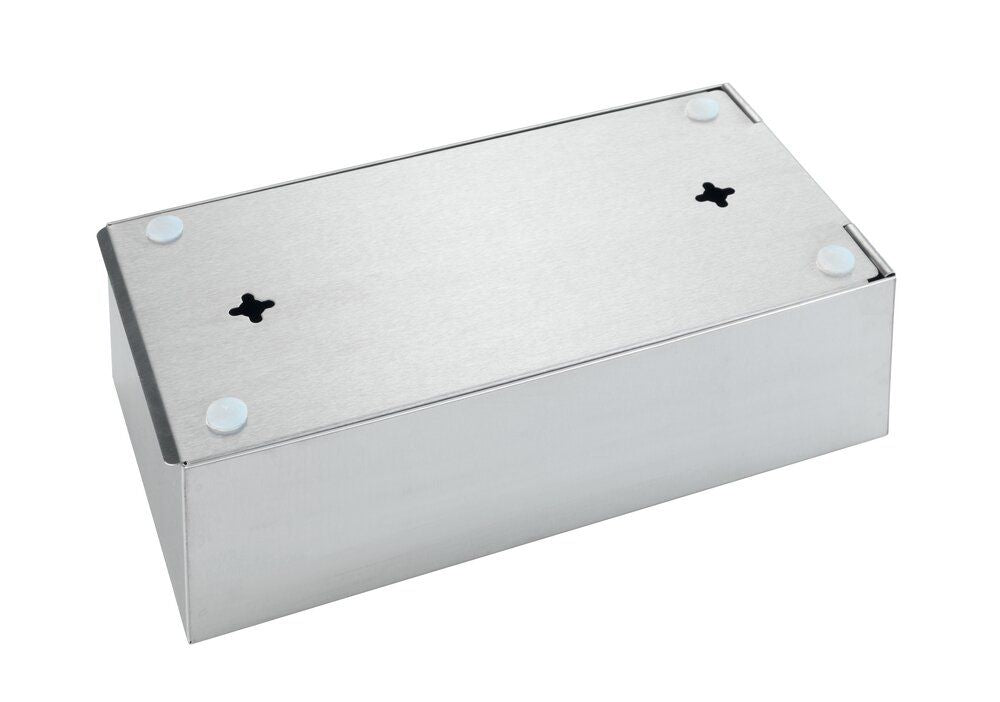Wenko Kosmetiktuchbox – 25×12×8 cm, Edelstahl, Tisch, Wandmontiert, Silber