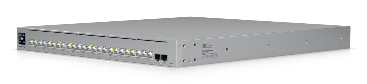 Ubiquiti Managed L2/L3 Switch – 8× 2,5G + 16× 10G, 2× SFP28, PoE+/PoE++, PoE-Budget 1050 W, 1U, 19"